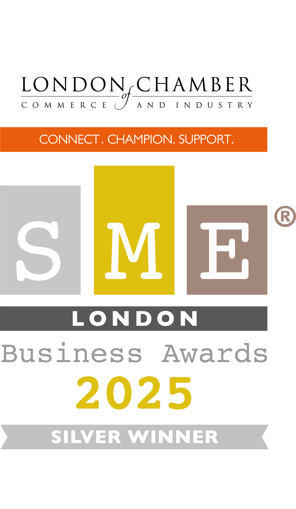 Silver winner of the London Chamber of Commerce and Industry Awards